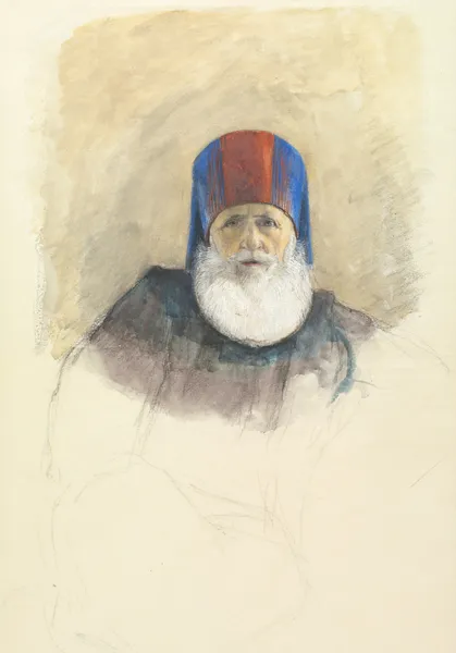 Study for Mehmet Ali Pasha av John Frederick Lewis