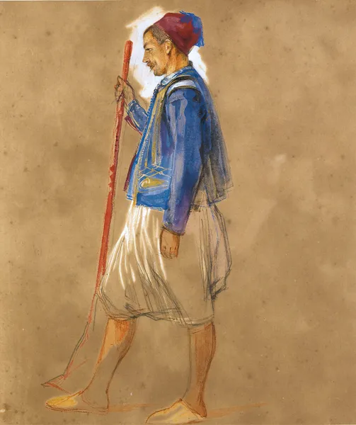 Walton-On-Thames A Study Of A Greek Man av John Frederick Lewis