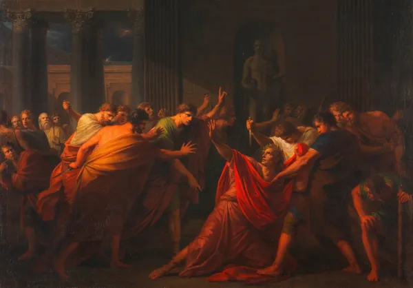 Die Ermordung Julius Caesars av Heinrich Friedrich Füger