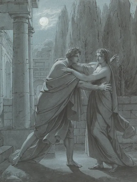 Lais Taking Aristipp by Surprise ca. 1801 (mid-18th–early 19th century) av Heinrich Friedrich Füger