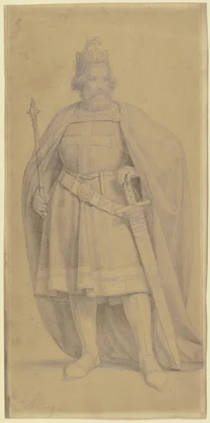 Kaiser Friedrich I. Barbarossa av Karl Friedrich Lessing