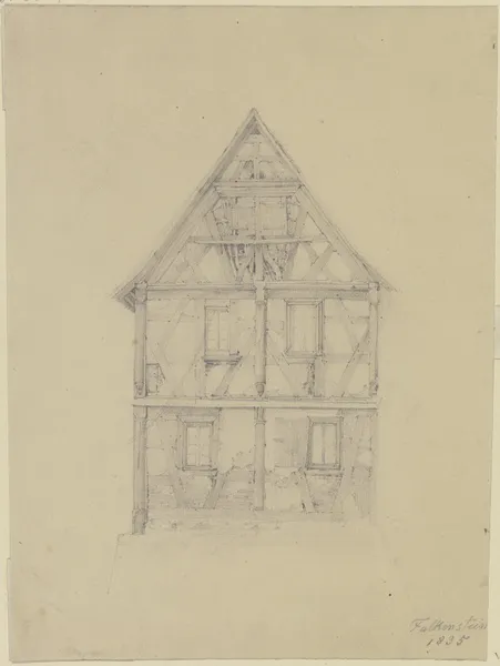 Altes Haus mit schönem Fachwerk av Jakob Fürchtegott Dielmann