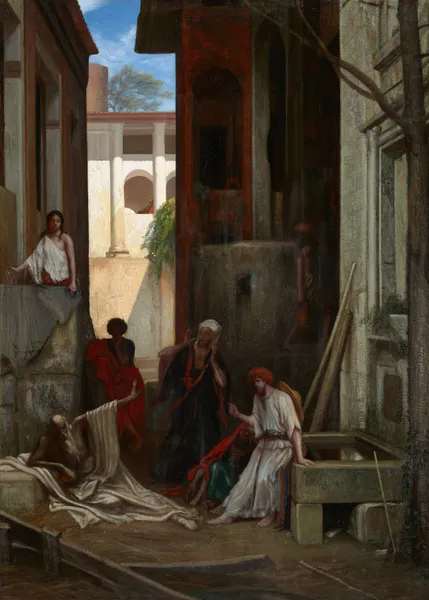 Job and His Friends av Alexandre-Gabriel Decamps