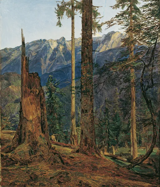 Das Höllengebirge bei Ischl av Ferdinand Georg Waldmüller