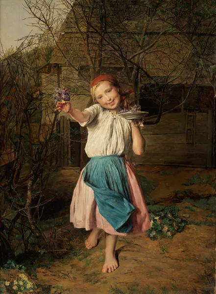 Das Veilchenmädchen (The Violet Girl) av Ferdinand Georg Waldmüller