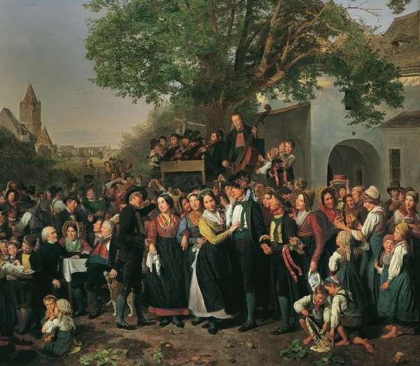 Niederösterreichische Bauernhochzeit av Ferdinand Georg Waldmüller