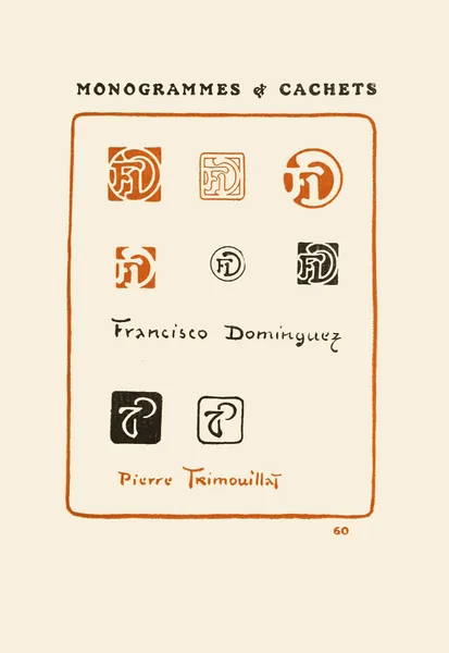Le second livre des monogrammes, marques, cachets et es libris Pl.58 av George Auriol