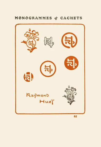 Le second livre des monogrammes, marques, cachets et es libris Pl.83 av George Auriol