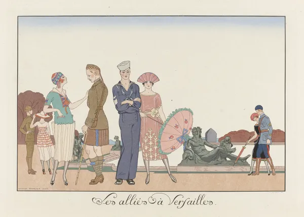 Les alliés à Versailles av George Barbier