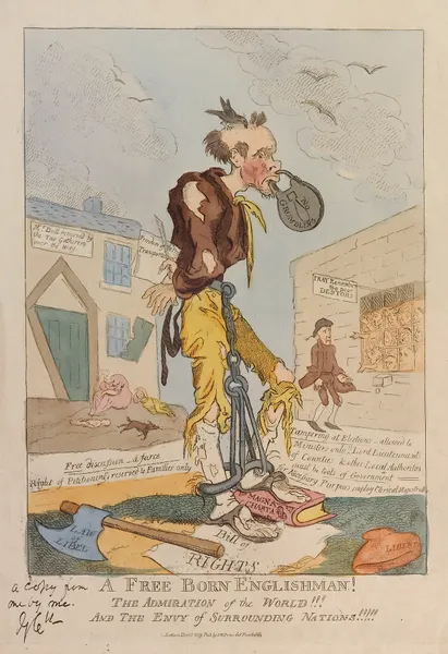 A free born Englishman! The admiration of the world!!! And the envy of surrounding nations!!!!!. av George Cruikshank