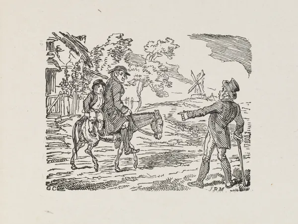 Illustrations for The Universal songster Pl.09 av George Cruikshank