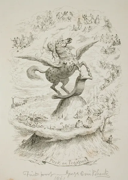 Puck on Pegasus av George Cruikshank
