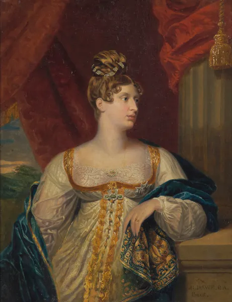 Portrait of Princess Charlotte of Wales av George Dawe