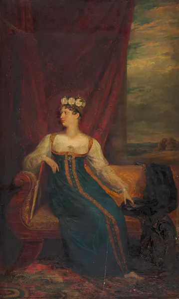 Portrait of Princess Charlotte of Wales av George Dawe