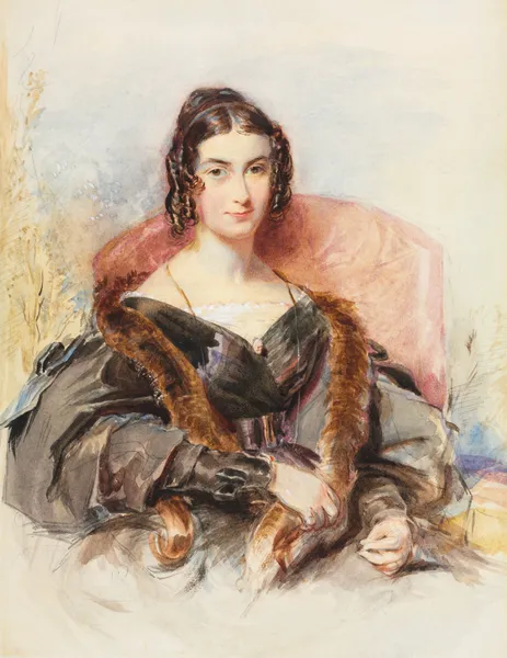 Portrait of a Woman av George Richmond