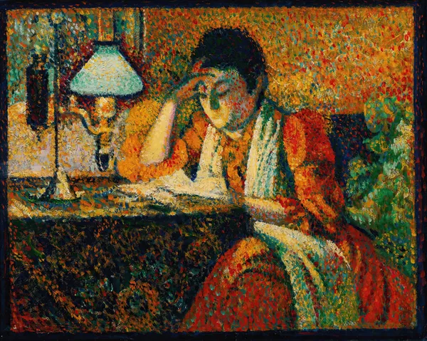 La Liseuse av Georges Lemmen