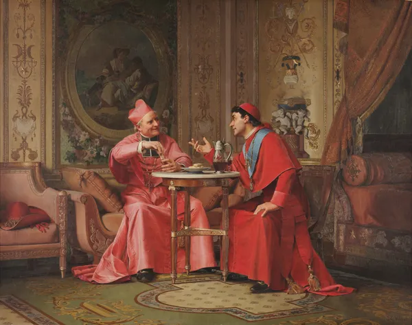 Cardinals’ Friendly Chat av Jehan Georges Vibert