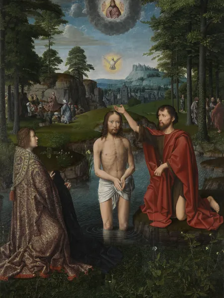 Baptism of Christ av Gerard David