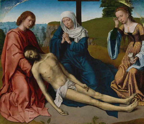 Lamentation over the Body of Christ av Gerard David