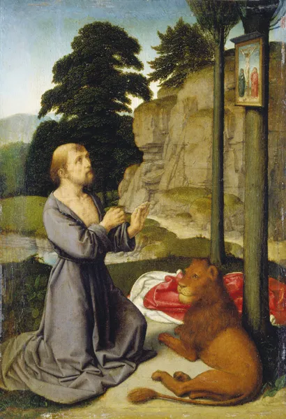 Saint Jerome in the Wilderness av Gerard David