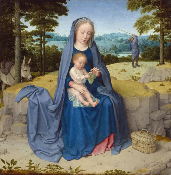 The Rest on the Flight into Egypt av Gerard David