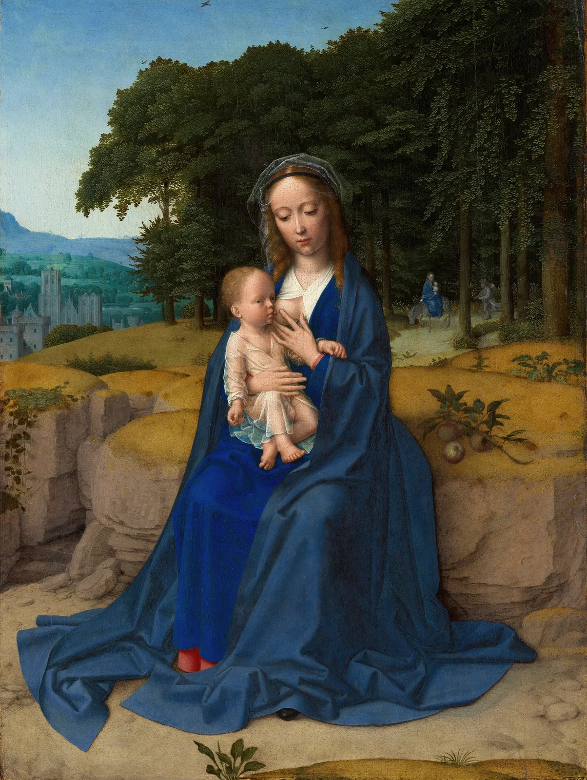 The Rest on the Flight into Egypt av Gerard David