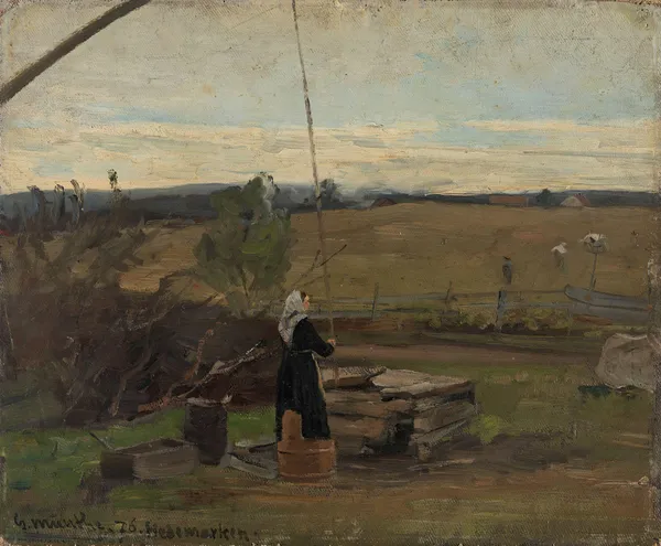 At the Well av Gerhard Munthe