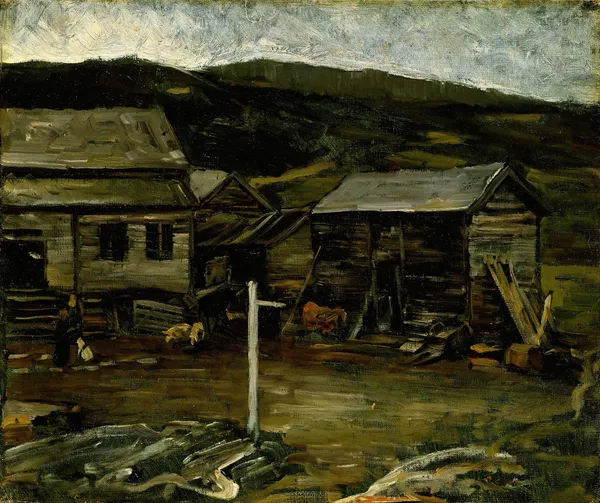 Autumn Evening at the Farm, Øylo av Gerhard Munthe