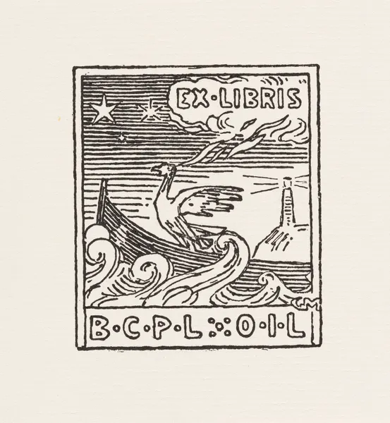Bookplate of B.C.P.L. O.I. L. av Gerhard Munthe