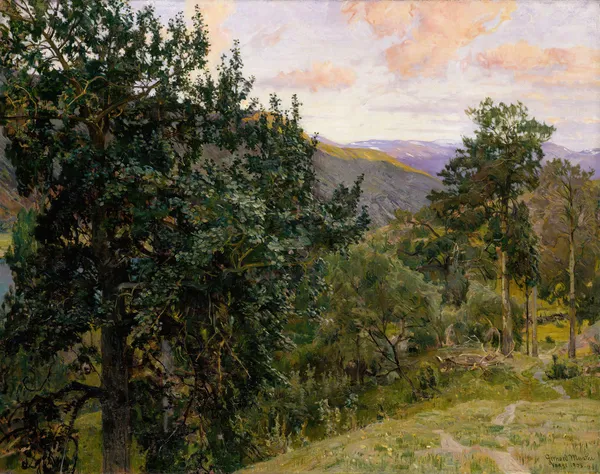 View from Vågå av Gerhard Munthe