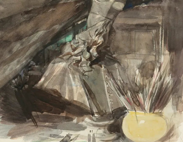 A Bust Of Cardinal Leopoldo De’ Medici In The Artist’s Studio av Giovanni Boldini