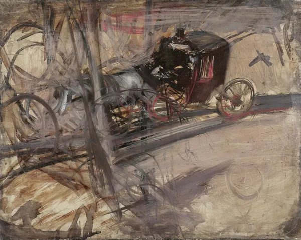 Der Kutscher (c1905) av Giovanni Boldini