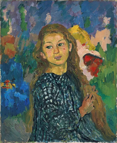 Portrait of Ottilia Giacometti av Giovanni Giacometti