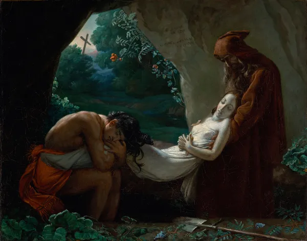 Burial of Atala av Anne Louis Girodet-Trioson