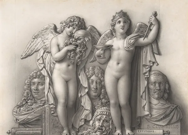 Comedy and Tragedy av Anne Louis Girodet-Trioson