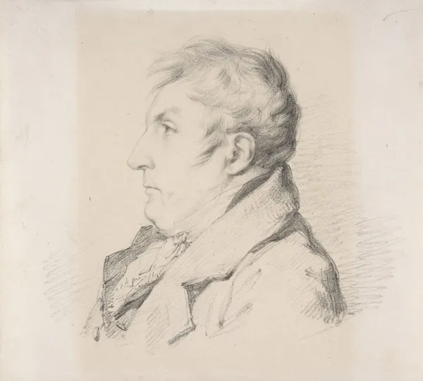 Portrait of Louis-Francois Bertin, l’ainé av Anne Louis Girodet-Trioson