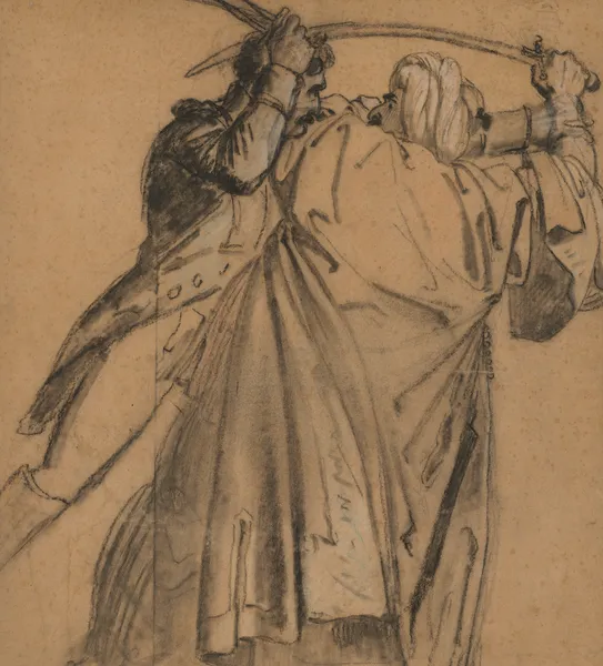 Two Arabs, for The Revolt of Cairo av Anne Louis Girodet-Trioson