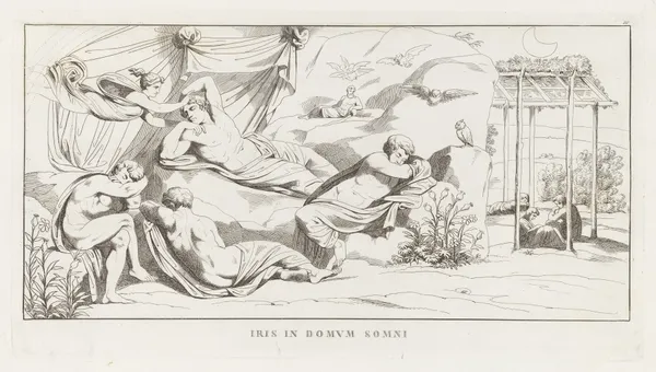 Iris in Domum Somni av Giulio Romano