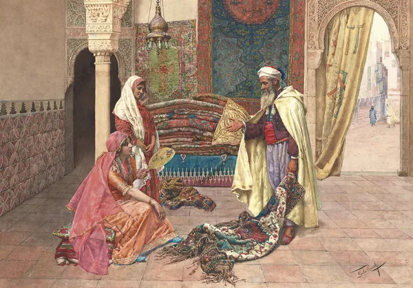 The Carpet Merchant av Giulio Rosati