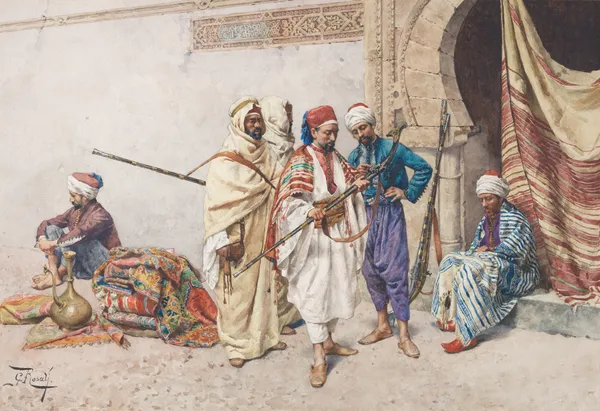 The seller of arms av Giulio Rosati