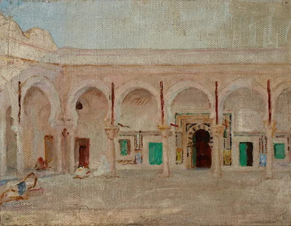 Kairouan (Courtyard in the Mosque of the Sword) av Jan Ciągliński