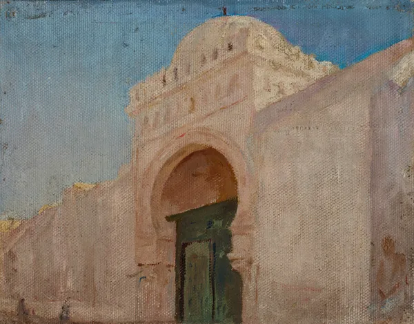 Kairouan (Entrance to the Mosque of the Barber) av Jan Ciągliński