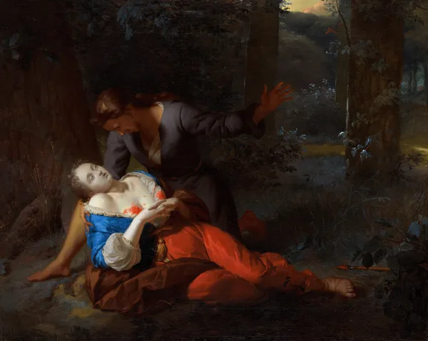 Cephalus and Procris (Probably 1680s) av Godfried Schalcken