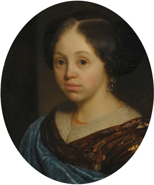 Portrait Of A Girl av Godfried Schalcken