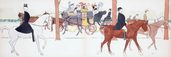 Boni de Castellane, Louise Balthy, Fishof, F. Oppenheim, Boulenger av Georges Goursat (Sem)