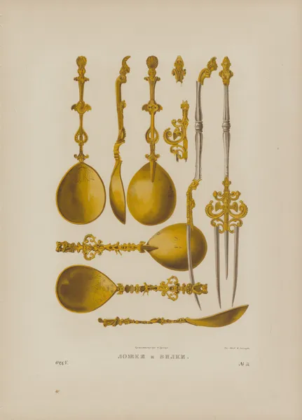 Spoons and Forks av Fedor Grigoryevich Solntsev