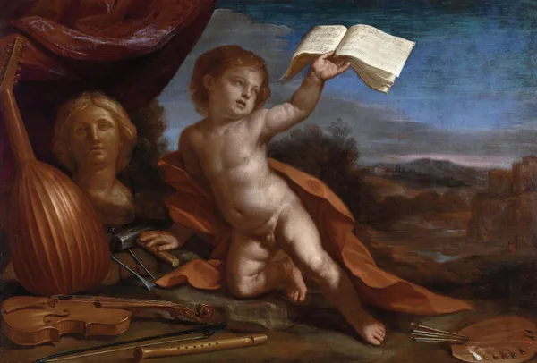 L’amore virtuoso av Guercino