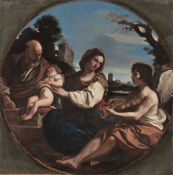 Rest on the Flight into Egypt av Guercino