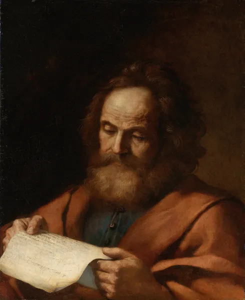 Saint Luke av Guercino