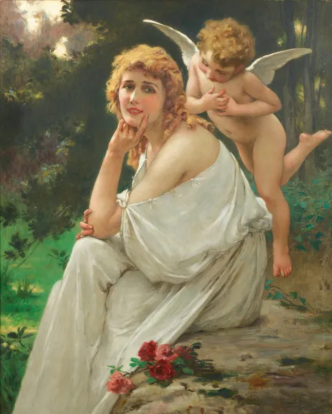 Love’s muse (portrait of Mary Pickford) av Guillaume Seignac